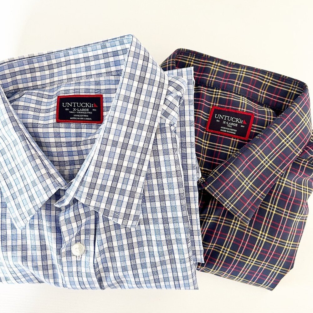 UNTUCKit Lot of 2 Long Sleeve Shirts